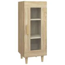 Aparador vidaXL Sonoma Oak 34,5x34x90 cm Material a base de madera - Marrón - Ver 4