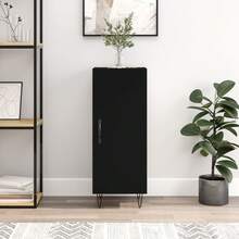 Buffet vidaXL Noir 34,5 x 34 x 90 cm Matériau à base de bois - Noir - Voir 2