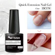 Mtssii 7ml Milky White Quick Extension Gel Nail Polish Nude Pink Clear Construct Hard Builder Gel For Nails Semi Permanent Acrylic Extension Nail Art Varnish Nail Strengthening Gel - 無色 - 查看 3