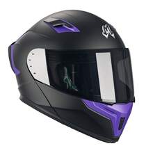 Casco Abatible Con Alerón Para Moto Deportiva Dot Vr217 - M - Ver 4