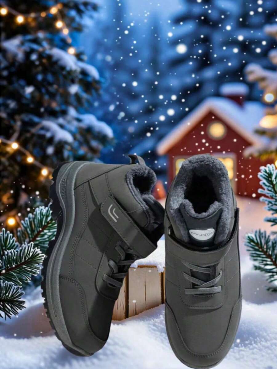 Women's Winter Non-Slip Wear-Resistant Comfortable Snow Sports Shoes - 棕色 - 查看 1