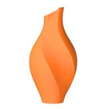 ORIZZONTE Moderne Dekovase mit Spiraldesign – Elegantes und kreatives Design für Kunst- oder Trockenblumen – Geschenkidee für Zuhause/Büro – 100 % Made in Italy, Versand aus Italien - Orange - Übersicht 6