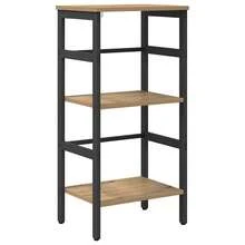 vidaXL Bücherregal Artisan-Eiche 40 x 29,5 x 81 cm Holzwerkstoff - Braun - Übersicht 4