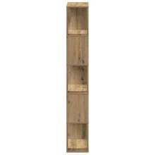 Librería vidaXL Roble artesanal 45x24x159 cm, madera compuesta - Marrón - Ver 6