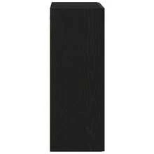 Meuble mural vidaXL, aspect chêne noir, 69,5 x 34 x 90 cm - Noir - Voir 8