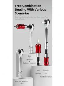 Juego de herramientas de reparación multifuncional para bicicleta WEST BIKING, juego de destornilladores, llave de trinquete y herramientas de mantenimiento para bicicleta de montaña y de carretera - Negro - Ver 9