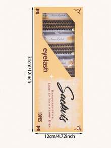 SACKVIS 10 Boxes 50D Of 600 Clusters Of 0.07 Thick Fake Eyelashes, Length 9-14mm, Long, Soft, Voluminous, Fine Black Stem Eyelashes Suitable For All Eye Shapes, Perfect For Dates, Daily Makeup - C - View 4
