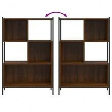 Libreria vidaXL effetto rovere marrone 72x28x109 cm Materiale a base di legno - Castano - Visualizzare 8