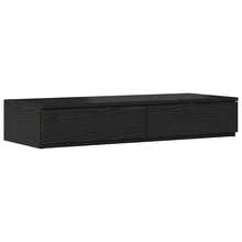 vidaXL Bettschubladen Schwarz Eichen-Optik 90 x 36,5 x 16,5 cm - Schwarz - Übersicht 3