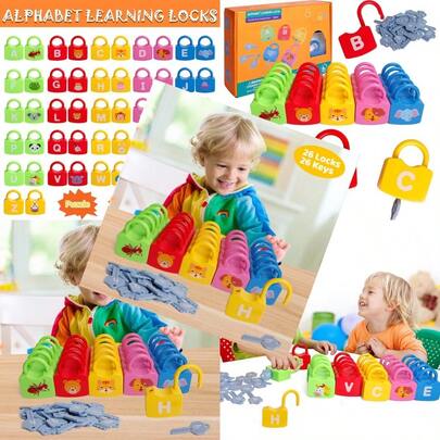 Candado de alfabeto de colorDurable, cultivating children's interests