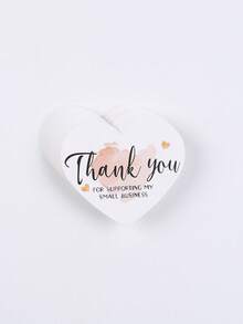 50pcs New Elegant Heart Thank You Labels -"Thank You For Supporting My Small Business" Thank You Cards - Arts & Crafts Supplies ﻿ - Many - View 15