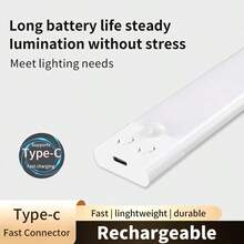 2pcs USB Rechargeable LED Motion Sensor Lights, Super Thin Wireless Under Cabinet Lighting, 3 Color LED Strip, Suitable For Kitchen, Closet, Stairs, Hallway, Emergency Lighting, Christmas, Halloween Gifts - 2pcs - View 3