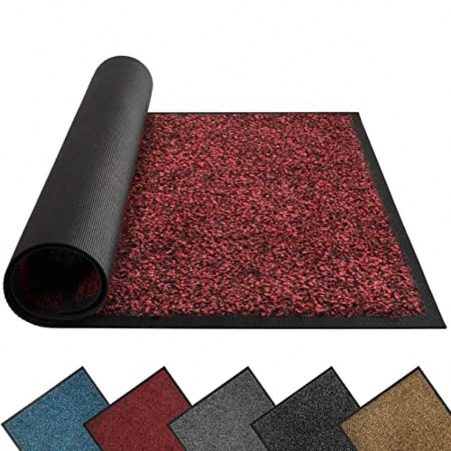 Door Mat 20 X 32 Inch Rubber Backing Non Slip Low-Profile Super Absorbent Door Mat Cotton Shoe Scraper Dirt Trapper Pet Mat For Front Door - 51x81cmRectangular - View 1