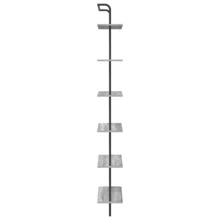 vidaXL Regal Grau Sonoma 60 x 24 x 203 cm Holzwerkstoff - Grau - Übersicht 6