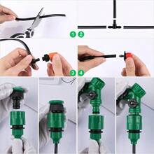 100FT Drip Irrigation System Garden Plant Self Watering Micro Hose Sprinkler Kit - như hình ảnh - Xem 3