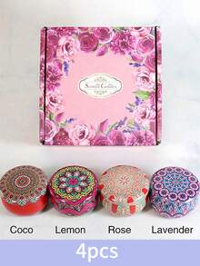 Set 4 Lilin Aromaterapi Lilin Kedelai Aroma Bunga Kering, untuk Kamar Tidur & Pasangan, Natal - Multi-aroma - View 14