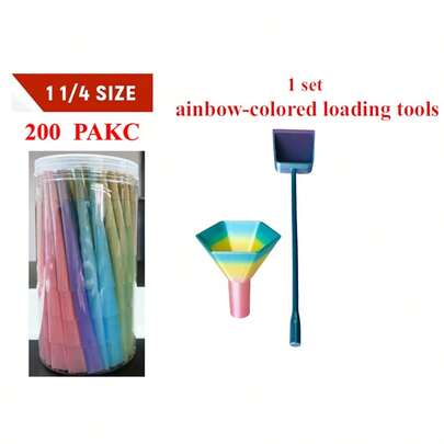 200pcs/100pcs/50pcs/30pcs Extra Large Pre-Rolled Cigarette Papers (With Filter Tips), 109mm Pre-Rolled Cigarette Cones (With Filler), Slow Burning, Tobacco Accessories, Holiday Gifts (For Friends And Family)