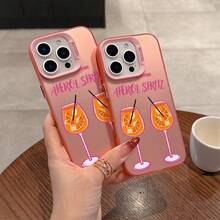 Orange Juice S-Spritzs Aperols Phone Case Compatible With IPhone 17, 16e, 16, 15, 14, 13, 12, 11, Mini, Pro Max Air X XR XSMAX 8, 7 Plus - Shockproof Matte Back Cover, Mobile Accessories, Fun Print, UV Printing, Smooth Texture, Casual User,  Follower - Mix - View 1