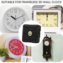 SUPVOX Mecanismo De Reloj De Cuarzo De Repuesto, Movimiento Silencioso a Pilas Para Reloj De Pared, Ideal Para ReparacióN Y Manualidades, 5.6x5.6x1.6cm - 1 - Ver 8
