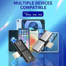 1pc Phone/IPad Series Adapter Converter, Audio Jack And Charger Adapter Splitter Compatible With IPhone 14 Pro Max/14 Pro/14 Plus/14/13/12/11/XS/XR/8/7/6, IPad Series