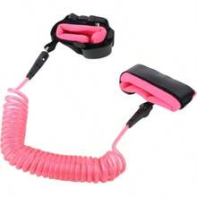 Garosa Anti Lost Wrist Link, Correa de  para la mueca Loop Wristband Arns para Caminar con  Key Lock para nios pequeos 2.5MRosa - inicial - Ver 4