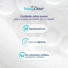 Dove Gel de Baño Hidratante de Noche para Bebés de la cabeza a los pies Piel Sensible 400ml - Blanco - Ver 6