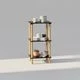 Ecommerc3 MOBLEKIT | 木質、金屬和竹製輔助置物架，無需螺絲即可組裝，多功能家具，不同層數，可用於收納書籍、鞋子和家居裝飾品 - 免費送貨 ✅ 24/48 小時送達西班牙大陸 - 黑色 - 35x35x75 厘米 - 查看 2