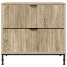 vidaXL Nachttisch Sonoma-Eiche 63,5 x 36 x 61 cm Holzwerkstoff - Braun - Übersicht 6