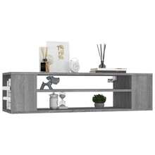 Larryhot Pensile Porta TV Grigio Sonoma 100x30x26,5 cm Legno Multistrato,Robusto e durevole, facile da montare, la scelta ideale per l'arredamento della casa - Grigio - Visualizzare 3