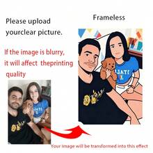 1pc Personalized Sisters Portrait Painting - Multiple Styles Available, Custom Sisters Birthday Gift, Mother's Day Gift, Sisters Prints, Women's Gift, Custom Portrait - Multicolor - View 14