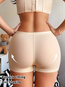 Bộ 3 quần lót định hình không đường may, màu trơn, chất liệu mềm mại và co giãn, giúp kiểm soát vùng bụng và nâng mông, cạp quần không bị cuộn, chống cọ xát. - Nhiều màu - Xem 6