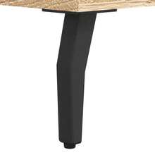 Table basse vidaXL en chêne Sonoma 50x50x40 cm, bois composite - Tabac - Voir 10