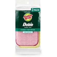 Scotch-Brite Dobie Scrub & Wipe Cloth, 5,9 in. x 3,9 in., 2/Pack(default) - Multicolor - Ver 1