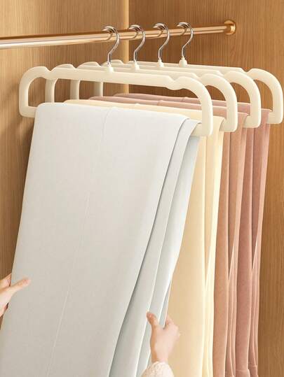 20/10个装天鹅绒防滑衣架，多功能防滑不留痕裤架，适用于各种衣物，衣柜收纳架，节省空间，耐用塑料衣架，适用于卧室、浴室、办公室、宿舍和家庭收纳，简约风格，女装，女士收纳