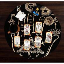 Consigners Pa 1lmistry Altar Cloth Celestical Tarot Deck Alter Square Wall Hanging Tablecloth Sacred Place Home Décor Moon Faces Astrology Zodiac Golden Pa 1lm,Goldenpa 1lm - GoldenPalm - Xem 4