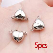 5 Stücke magnetische Halsketten- und Armband-Verschlüsse, magnetische Trennverschlüsse zum Umwandeln für Armband, Halskette, DIY Schmuckherstellung, Hochzeitsaccessoires - Verschiedenfarbig - Übersicht 10
