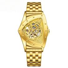 Triangle Hollow Men's Watch - Fully Automatic Mechanical, Waterproof, Business Wristwatch - Jin Jin - View 3