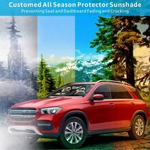 1 pieza Parasol de visera de coche con diseño lindo y divertido de panda, accesorio de coche interesante adecuado para damas encantadoras, hecho de fibra de poliéster, protección UV para el interior del coche, fácil de instalar, se ajusta a varios modelos de coche, tiene función de aislamiento térmico y protección de privacidad, mantiene tu coche fresco, plegable para un almacenamiento fácil - Multicolor - Ver 8