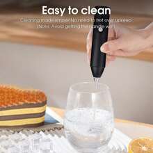 USB Rechargeable Electric Hand Mixer, Mini Cream Egg Beater For Baking, Coffee Stirrer, Milk Frother, Outdoor Food Blender, Single Head Adjustable Milk Foamer, Kitchen Essential Tool, Handheld Mixer For Baking, Small Kitchen Gadget, Mini Egg Beater, Compact Whisk, High-Efficiency Milk Frother, Wireless Egg Beater, Electric Milk Frother For Baking, Cleaning Assist Tool, Bar Set, 300mAh - Nhiều màu - Xem 8