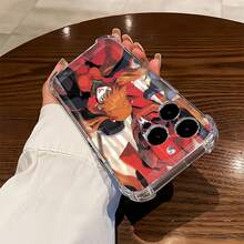 Chica Robot Anime Roja. Esta elegante funda es compatible con los modelos  16, 15, 14 Pro Max, 13, 12, 11, XR y XS Plus. Fabricada en silicona TPU, ofrece protección contra golpes y caídas, además de una sensación superior. Es un regalo ideal para familiares, amigos y seres queridos, y una opción perfecta para Navidad.fundas para celular,accesorios para celular,fundas para  13,funda  13,funda  16,funda  17,protector para ,funda  14,fundas  12,fundas  14,funda  17 pro max,fundas  13,fundas>, - transparente - Ver 4