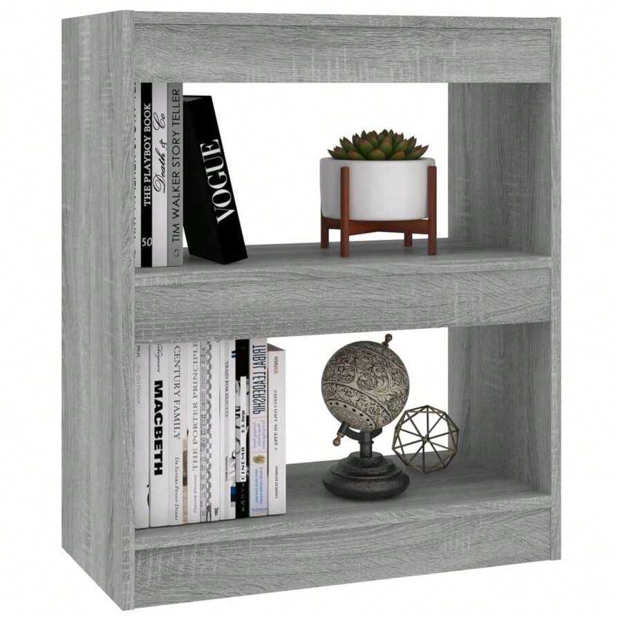 Estantería/separador de ambientes vidaXL Gris Sonoma 60x30x72 cm - Gris - Ver 1