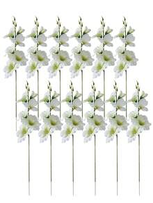 2pcs/6pcs 55cm Artificial Daffodil & Magnolia Silk Flowers, Suitable For Home, Living Room, Wedding, Dining Table Decor, Romantic Theme, Valentine's Day, Gift, Birthday, Graduation Ceremony - White - View 12