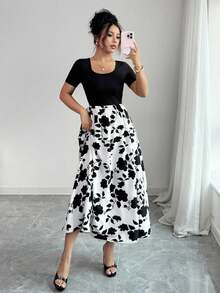 Women Midi Dresses - White - View 4