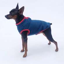 Ropa de lana para perros pequeños, chaleco cálido para cachorros y gatos, chaqueta de Bulldog Francés Shih Tzu Chihuahua, abrigos de Pug, primavera y otoño - 1 pieza rosa morada roja - Ver 3