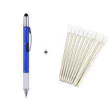 7 In1 Multifunction Ballpoint Pen With Modern Handheld Tool Measure Technical Ruler Screwdriver Touch Screen Stylus Spirit Level