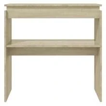 Mesa de consola vidaXL Sonoma Oak 80x30x80 cm Material à base de madeira - Castanho - Ver 4