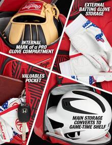 Rawlings |   Serie CHAOS Mochila |   Juventud |   Béisbol y Softbol Fastpitch |   Varios colores - Grafito - Ver 12