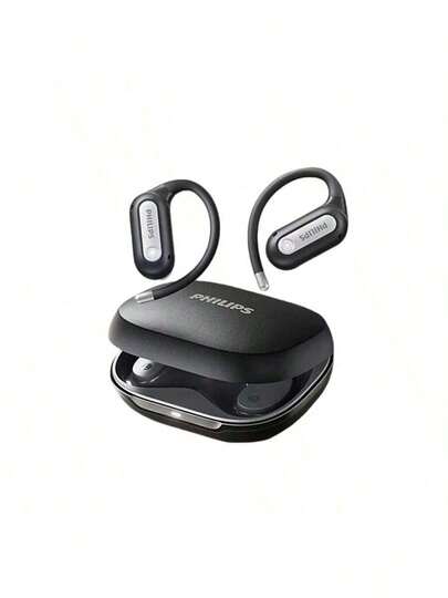 PHILIPS TAT4759 Wireless Bluetooth Headphones: Ear-Hook Style, Bone Conduction Design, Open-Back Design, ANC Active Noise Cancellation, Dynamic Spatial Sound, Bluetooth 5.4, Supports Multiple Compatible Devices.