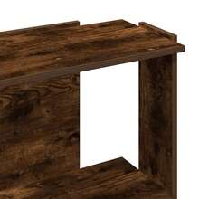 Bibliothèque vidaXL 3 étagères Chêne fumé 60x30x80 cm Matériau à base de bois - Tabac - Voir 7