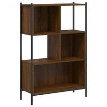 Libreria vidaXL effetto rovere marrone 72x28x109 cm Materiale a base di legno - Castano - Visualizzare 4